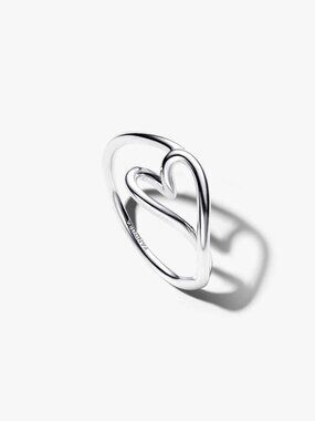 Pandora Organically Shaped Heart Small Ring